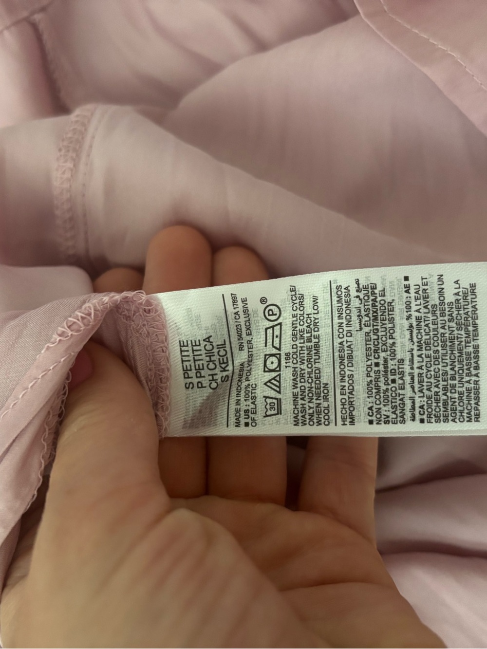 Old Navy Pink Satin Slip Midi Dress Small Petite - Picture 10 of 13